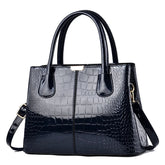Ladies PU Leather Patent Leather Shoulder Crossbody Bag